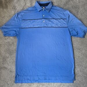 FootJoy Men's XL Short Sleeve Golf Polo Blue